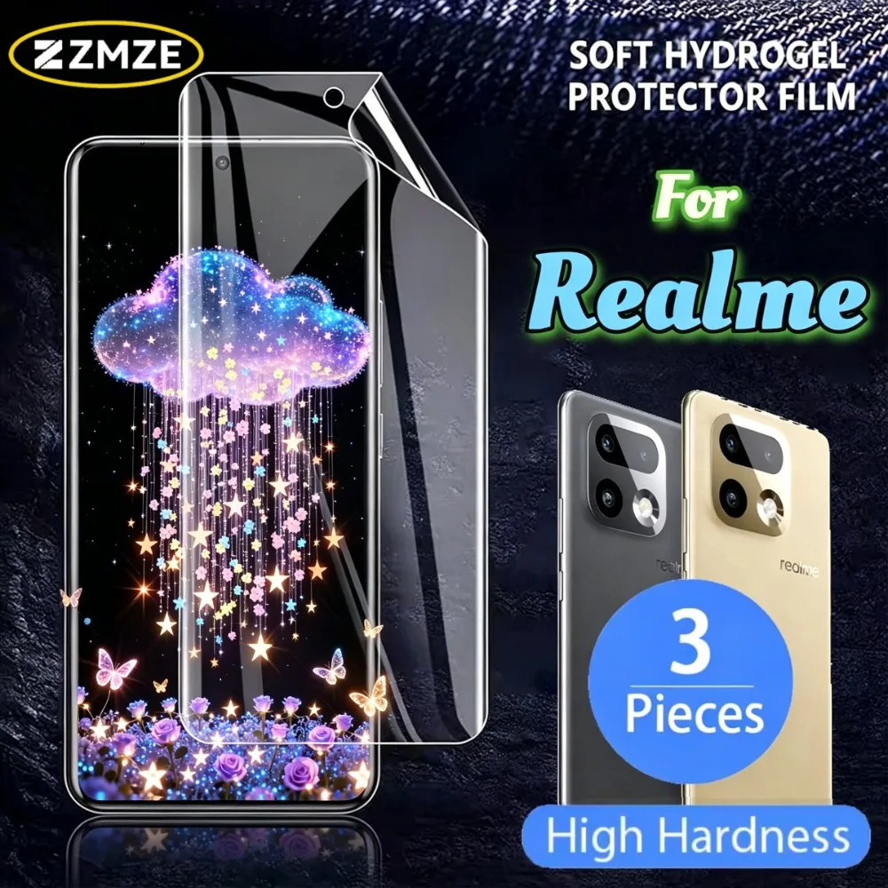 3 Pcs Hydrogel Films For Realme 16 14 13 12 11 10 Pro+ 15 14 13 12 11 Pro 14 Pro Lite Series Ultra Clear Glossy Protectivel Film
3 Pcs Hydrogel Films For Realme 16 14 13 12 11 10 Pro+ 15 14 13 12 11 Pro 14 Pro Lite Series Ultra Clear Glossy Protectivel Film