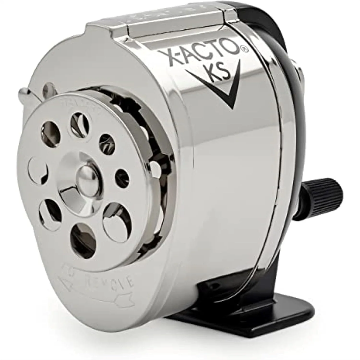 Manual Pencil Sharpener, Mountable, Metal, Adjustable for 8 Pencil Sizes, Classroom Teacher Supplies
Manual Pencil Sharpener, Mountable, Metal, Adjustable for 8 Pencil Sizes, Classroom Teacher Supplies