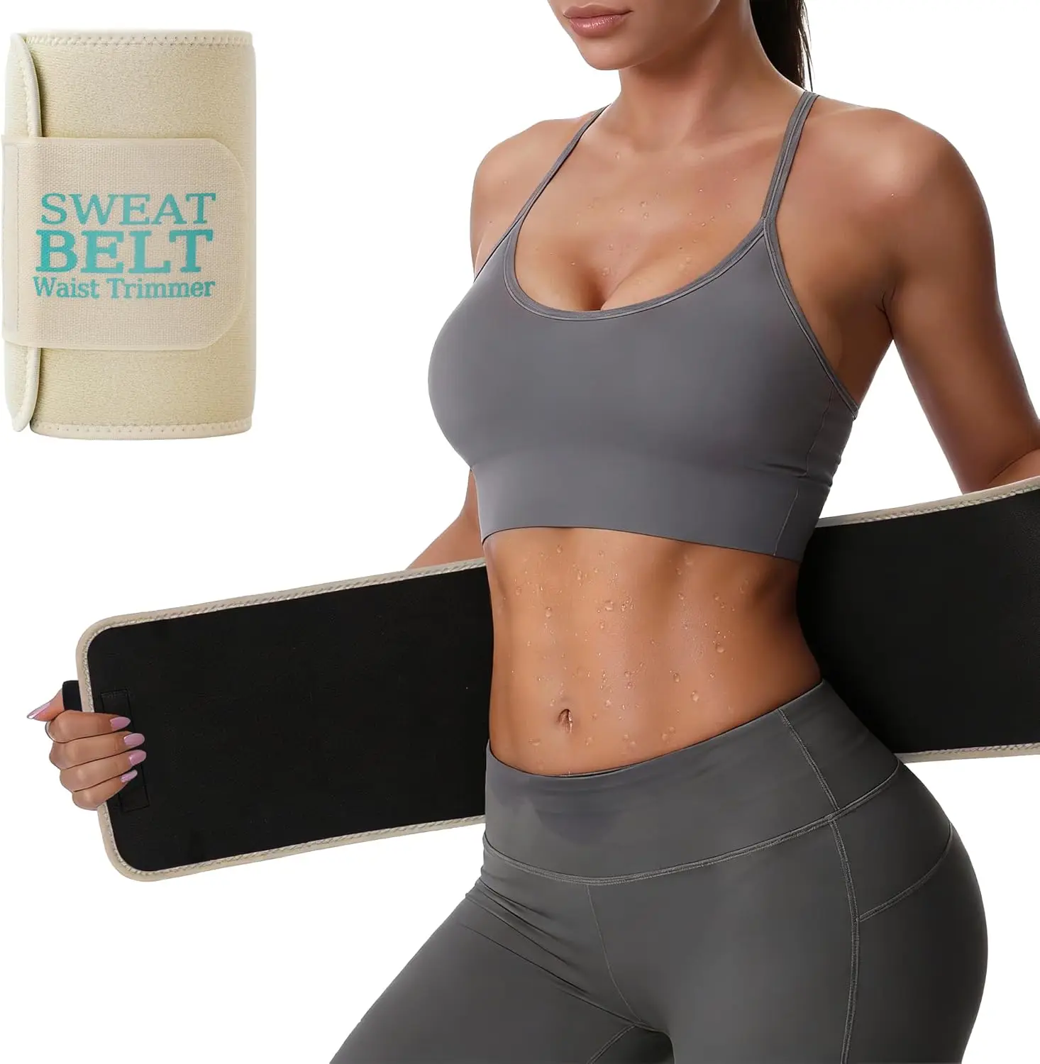 Waist Trainer for Women Working Out, Sweat Band, Neoprene Sweat Belt Slimming Body Shaper
Waist Trainer for Women Working Out, Sweat Band, Neoprene Sweat Belt Slimming Body Shaper
