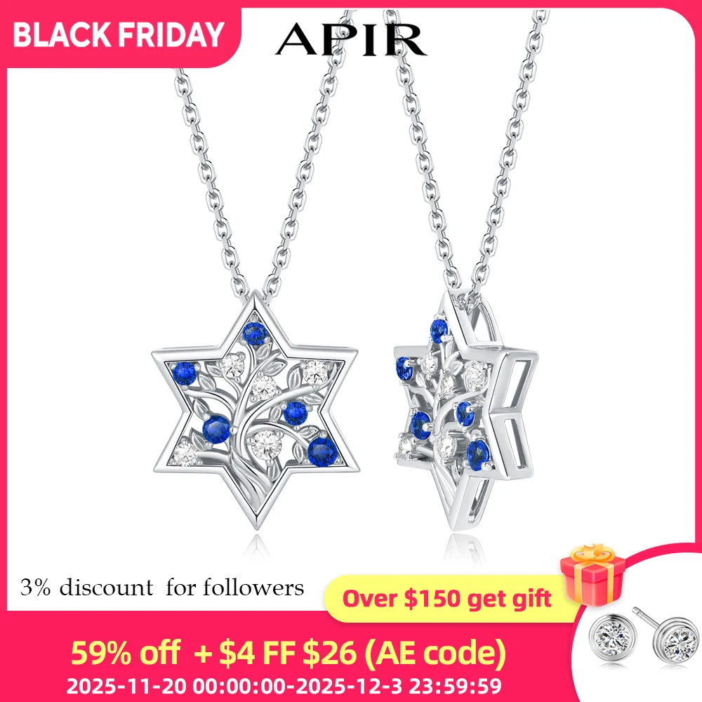APIR ожерелье из муассанита с сапфиром для женщин, еврейская звезда Давида, дизайн, серебряный кулон 925, роскошные женские ювелирные изделия, подарки
APIR ожерелье из муассанита с сапфиром для женщин, еврейская звезда Давида, дизайн, серебряный кулон 925, роскошные женские ювелирные изделия, подарки