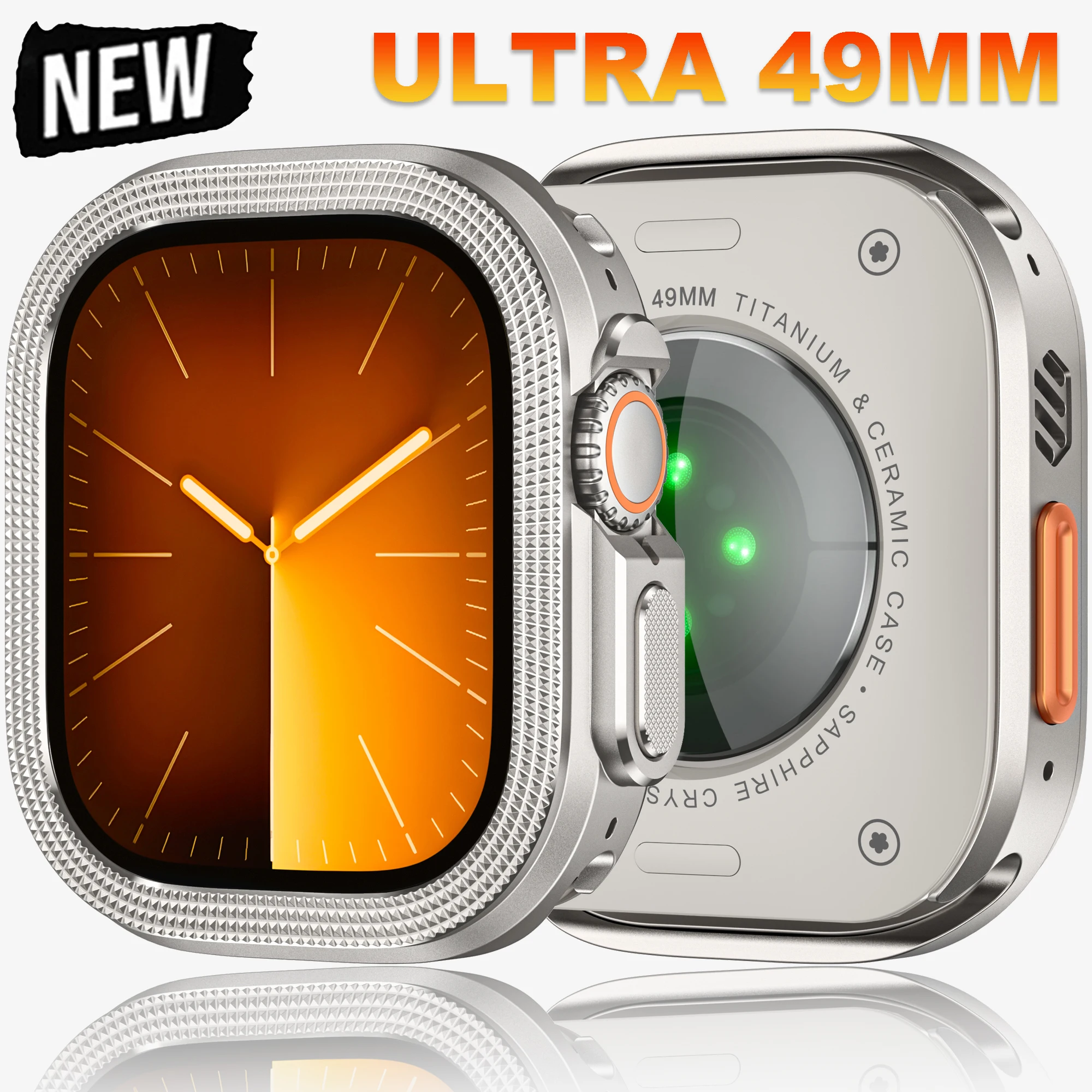 Luxury Alloy Case for Apple Watch Ultra 3 49mm Watchcase for Iwatch ULTRA 3 2 1 49MM Shell Hard Metal Bumper Protect Accessories
Luxury Alloy Case for Apple Watch Ultra 3 49mm Watchcase for Iwatch ULTRA 3 2 1 49MM Shell Hard Metal Bumper Protect Accessories