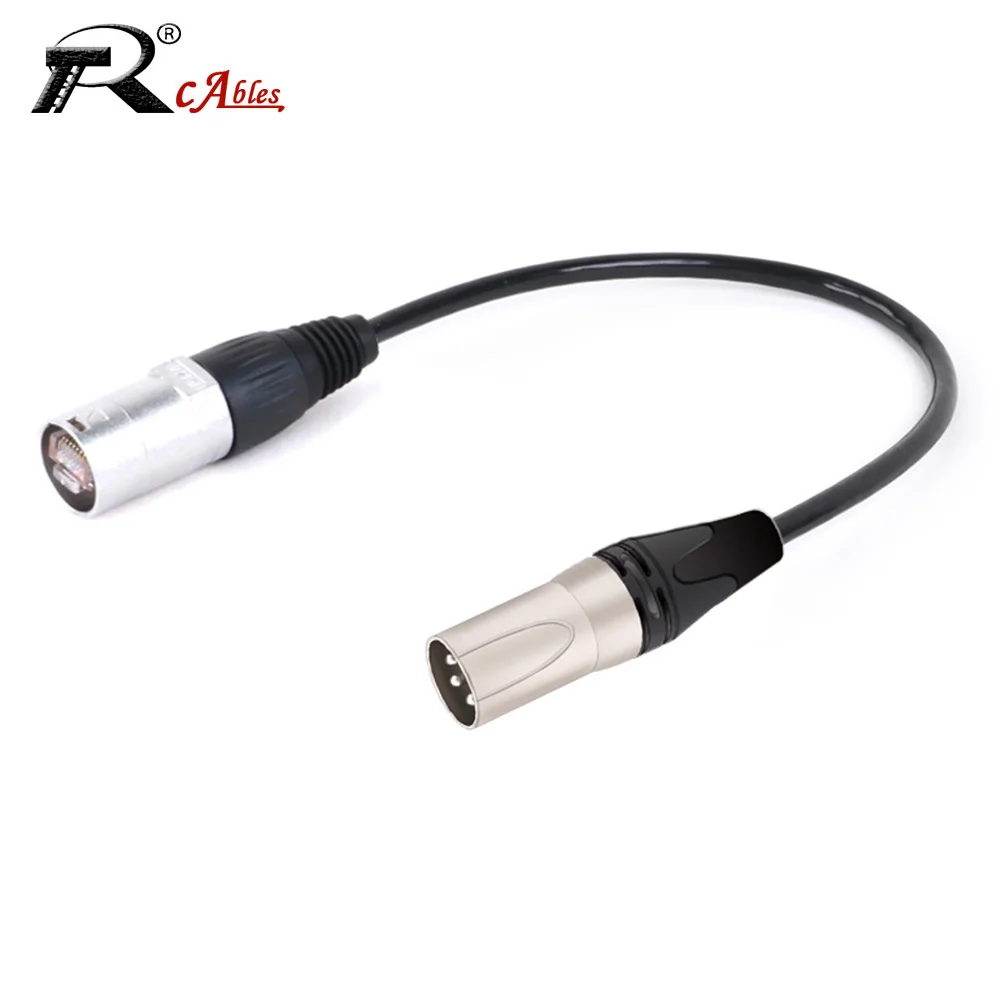 XLR 3Pin to RJ45 Ethernet Cable,XLR Male to UTP RJ45 8P8C CAT5/6 Male Network Plug Adapter Extension Cord for Amplifier Mixer
XLR 3Pin to RJ45 Ethernet Cable,XLR Male to UTP RJ45 8P8C CAT5/6 Male Network Plug Adapter Extension Cord for Amplifier Mixer