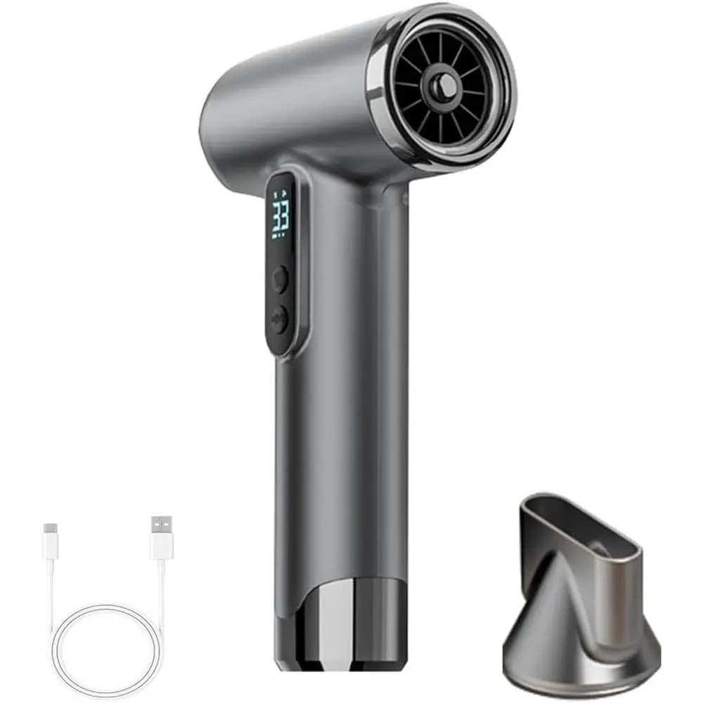 Rechargeable 15000mAh Hair Dryer, Portable USB-Powered, 3-Setting Hot/Cold Air, Ideal for Travel, Camping, and RVs.
Rechargeable 15000mAh Hair Dryer, Portable USB-Powered, 3-Setting Hot/Cold Air, Ideal for Travel, Camping, and RVs.