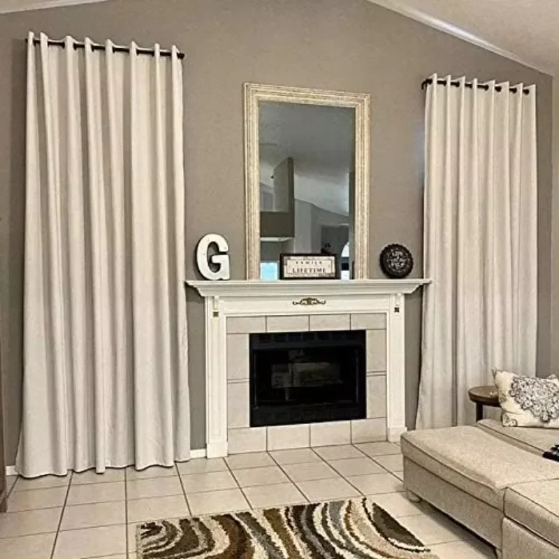 Бестселлер: 100% светонепроницаемая льняная штора (1 панель), очень длинная. Толстая термоизоляционная ткань. Бежевый, цвета экрю
Бестселлер: 100% светонепроницаемая льняная штора (1 панель), очень длинная. Толстая термоизоляционная ткань. Бежевый, цвета экрю