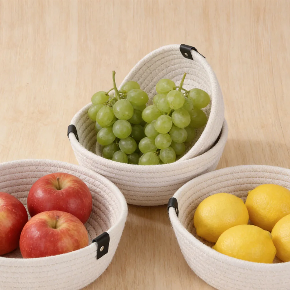 Cotton Rope Storage Baskets Set 3PCS for Bedroom Bathroom Organisation Home Decor S M L Sizes White Gray Khaki
Cotton Rope Storage Baskets Set 3PCS for Bedroom Bathroom Organisation Home Decor S M L Sizes White Gray Khaki