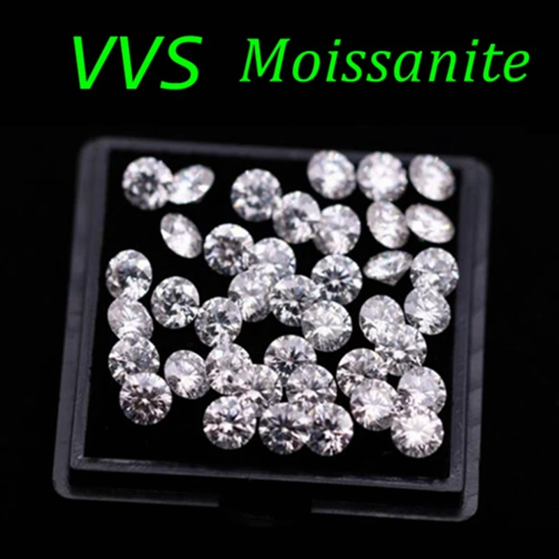 Wholesale Small Moissanite Loose Gemstones 0.5-1.0ct VVS1 Round Cut Pass Test Positive With Report
Wholesale Small Moissanite Loose Gemstones 0.5-1.0ct VVS1 Round Cut Pass Test Positive With Report