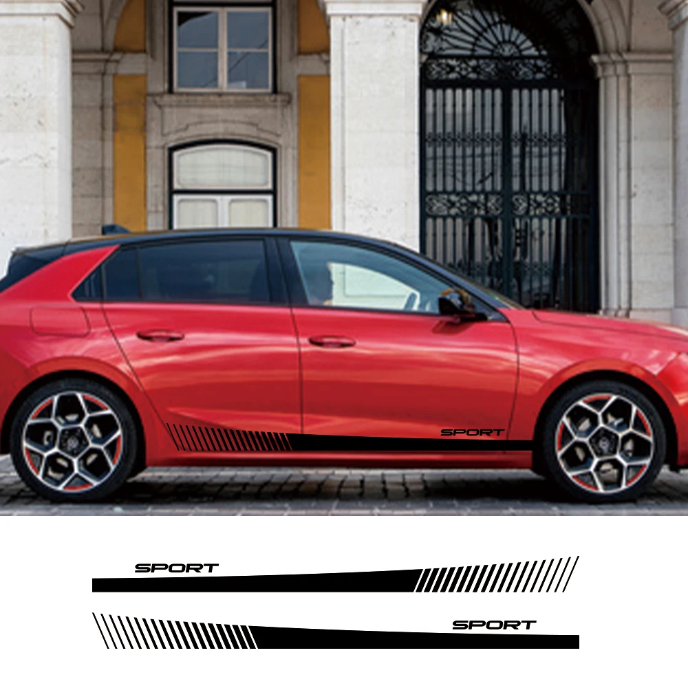 For Opel Astra H K J G Corsa E D OPC Car Door Side Stripe Skirts Graphics Vinyl Sticker Arc-shaped Sport Decals Car Accessories 
For Opel Astra H K J G Corsa E D OPC Car Door Side Stripe Skirts Graphics Vinyl Sticker Arc-shaped Sport Decals Car Accessories