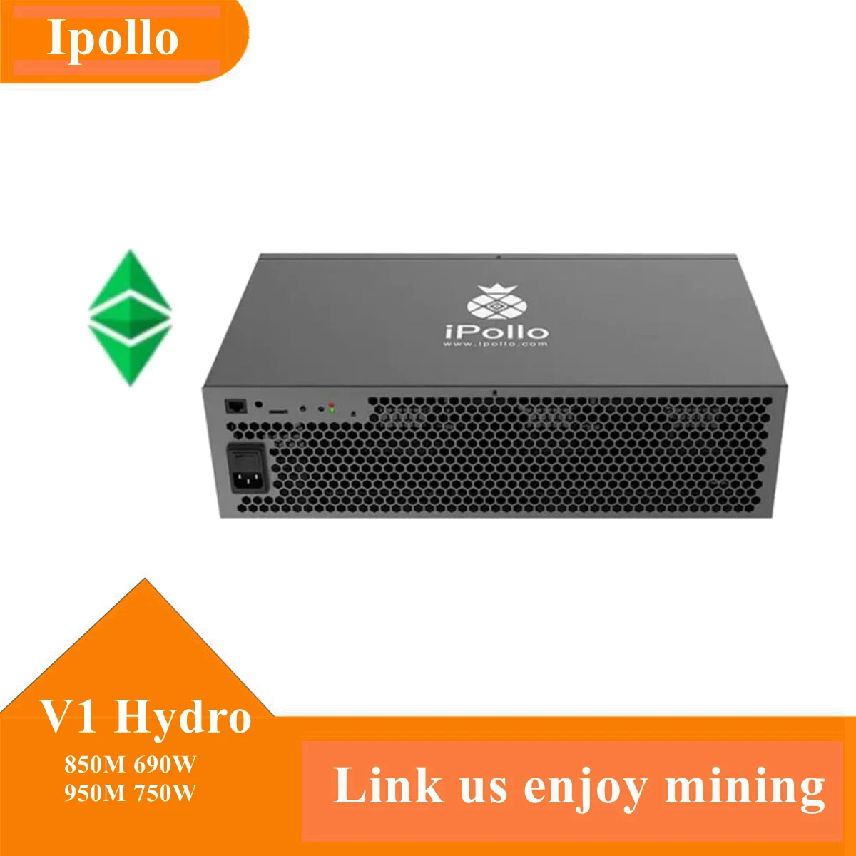 iPollo V1 Hydro 850M 690W 950M 750W Ethash ETHW ETHF ETSuper Quiet Home Water Miner
iPollo V1 Hydro 850M 690W 950M 750W Ethash ETHW ETHF ETSuper Quiet Home Water Miner
