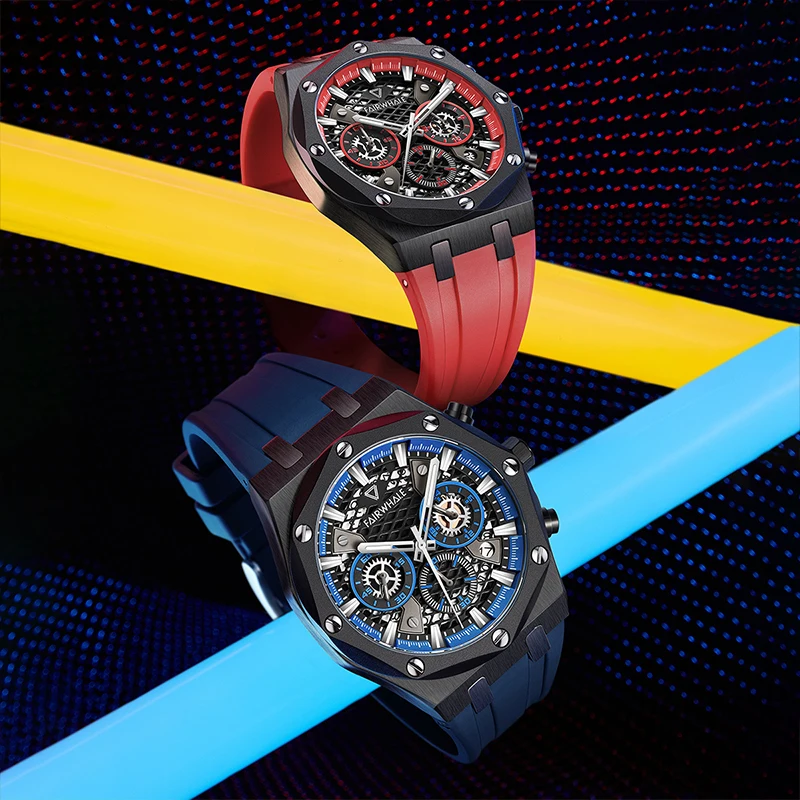 Mark Fairwhale 5660 Luxury Quartz Watches Mens Fashion Trends Sport Rubber Watchband Chronograph Waterproof Men Wristwatch
Mark Fairwhale 5660 Luxury Quartz Watches Mens Fashion Trends Sport Rubber Watchband Chronograph Waterproof Men Wristwatch