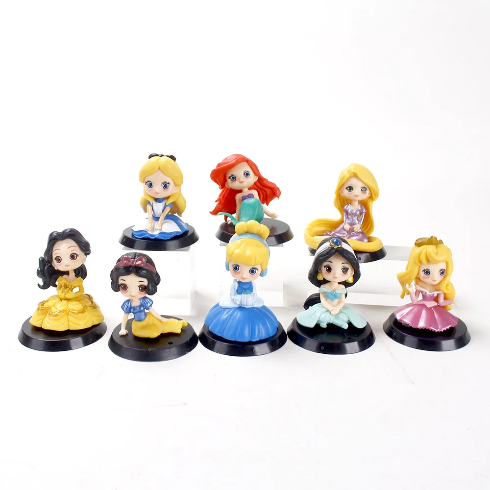 Kawaii Capsul toy 8Pcs/Set Princess model Alice Jasmine Ariel Rapunzel Mermaid Action Figure Toy Xmas gift
Kawaii Capsul toy 8Pcs/Set Princess model Alice Jasmine Ariel Rapunzel Mermaid Action Figure Toy Xmas gift