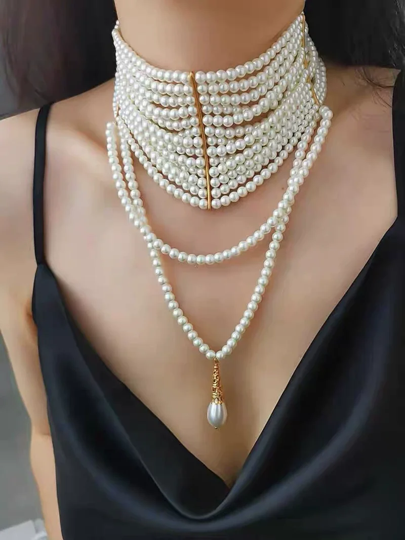 Модное ретро многослойное ожерелье с кисточками из искусственного жемчуга и капли воды, ожерелье во французском стиле, ювелирные аксессуары для дня рождения
Модное ретро многослойное ожерелье с кисточками из искусственного жемчуга и капли воды, ожерелье во французском стиле, ювелирные аксессуары для дня рождения