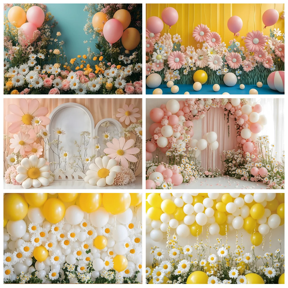 Balloon Photography Backdrop White Yellow Daisies Blue Vintage Cake Smash Aesthetic Floral Theme Studio Party Decorations
Balloon Photography Backdrop White Yellow Daisies Blue Vintage Cake Smash Aesthetic Floral Theme Studio Party Decorations