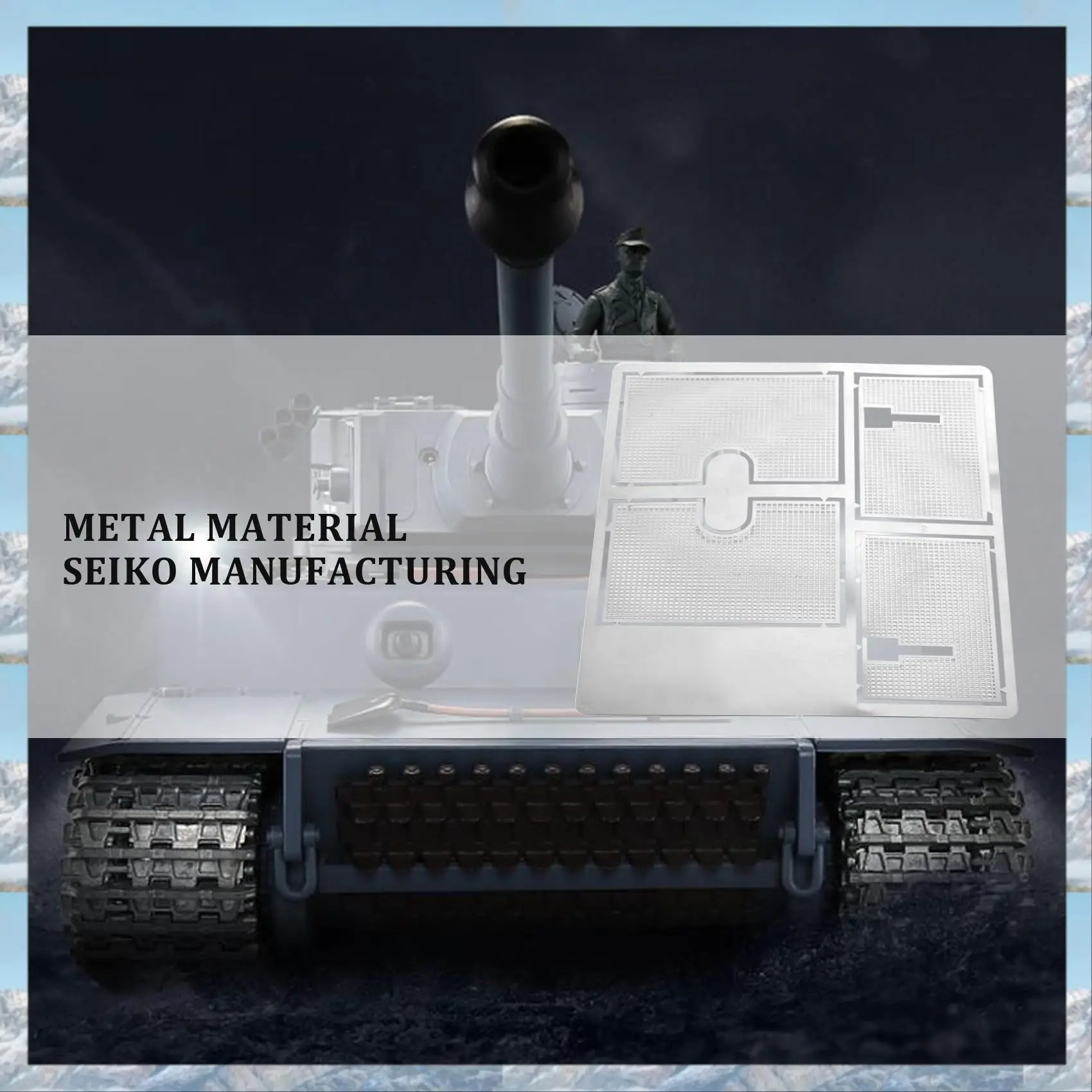 Eco-Friendly-Decoration Metal Protective Net Armored Metal Guard Plate For 1/16 Heng Long German Tiger 3818 RC Tank Upgrade Part
Eco-Friendly-Decoration Metal Protective Net Armored Metal Guard Plate For 1/16 Heng Long German Tiger 3818 RC Tank Upgrade Part