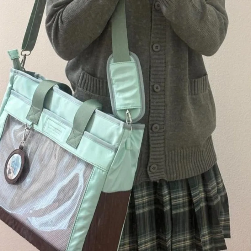 JIAERDI японская милая зеленая большая сумка женская аниме большая вместительная сумка Ita женская униформа JK легкие повседневные сумки через плечо
JIAERDI японская милая зеленая большая сумка женская аниме большая вместительная сумка Ita женская униформа JK легкие повседневные сумки через плечо