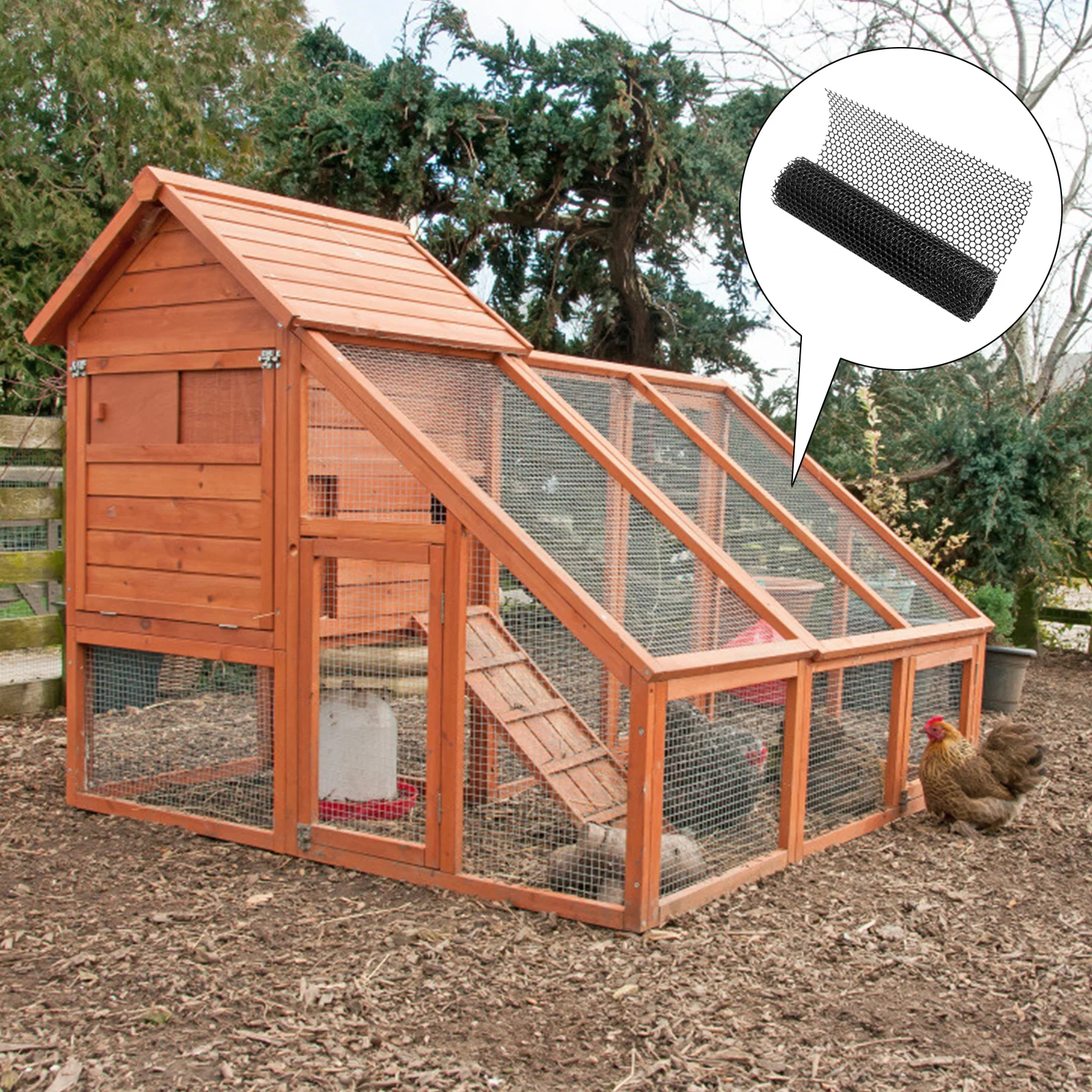 1 Roll Plastic Mesh Garden Fence Netting Hexagonal Protective for Outdoor Landscape Poultry Net Heavy Duty Fencing
1 Roll Plastic Mesh Garden Fence Netting Hexagonal Protective for Outdoor Landscape Poultry Net Heavy Duty Fencing