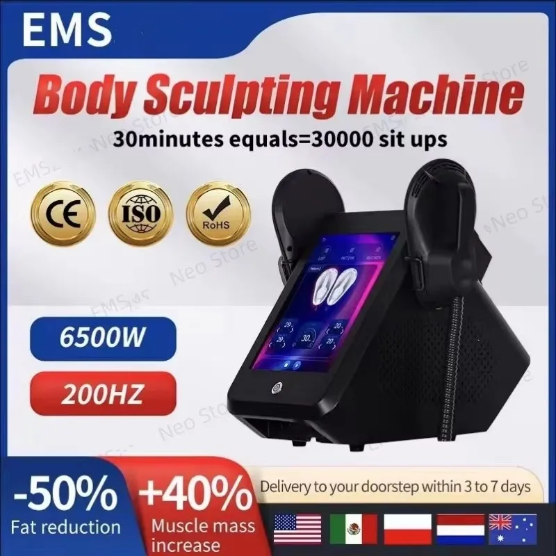 EMS 6500W Muscle Stimulator RF Body Sculpting EMS NEW Portable Machine Slimming Weight Lose Electromagnetic
EMS 6500W Muscle Stimulator RF Body Sculpting EMS NEW Portable Machine Slimming Weight Lose Electromagnetic
