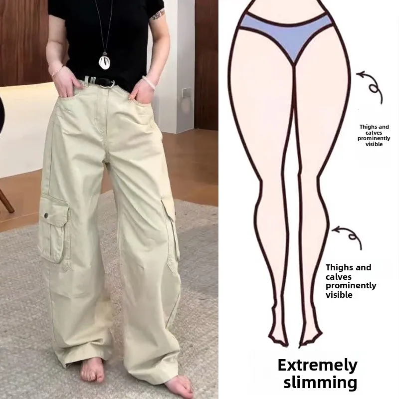 American Style Casual Workwear Pants High Waist Loose Fit plus Size Women's Spring Summer Fashionable Trousers
American Style Casual Workwear Pants High Waist Loose Fit plus Size Women's Spring Summer Fashionable Trousers