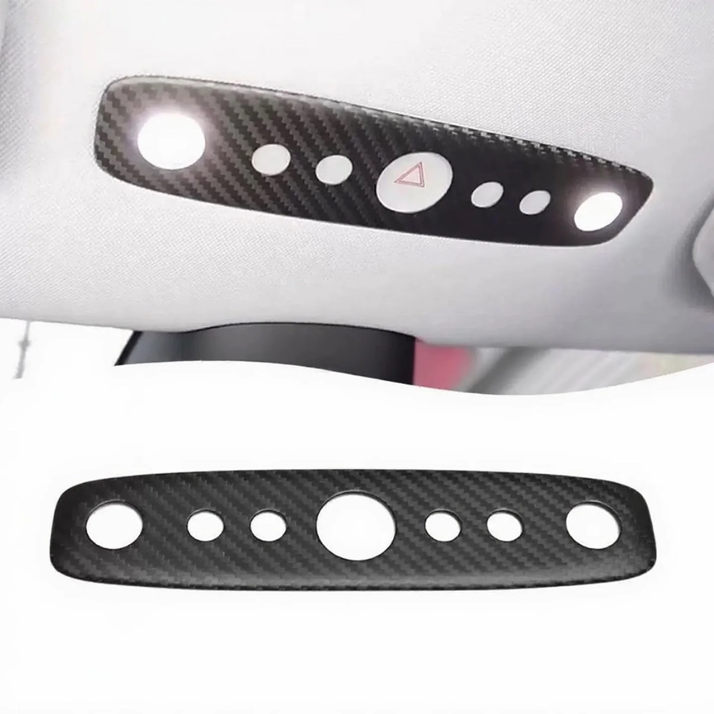 For 2023 Tesla's latest model, Model 3 car styling, true dry carbon fiber front roof reading light frame trim cover trim
For 2023 Tesla's latest model, Model 3 car styling, true dry carbon fiber front roof reading light frame trim cover trim