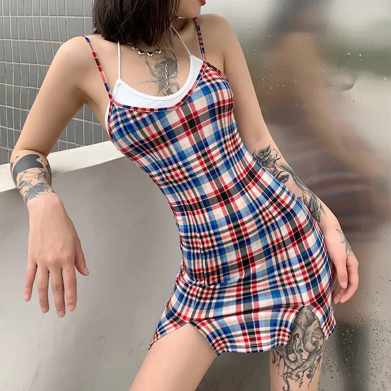 2024 Summer New Style Sling Fashion Plaid High Waist Bag Hip Split Slim Short Skirt Solid Color Vest with Two-piece Suit Dress
2024 Summer New Style Sling Fashion Plaid High Waist Bag Hip Split Slim Short Skirt Solid Color Vest with Two-piece Suit Dress