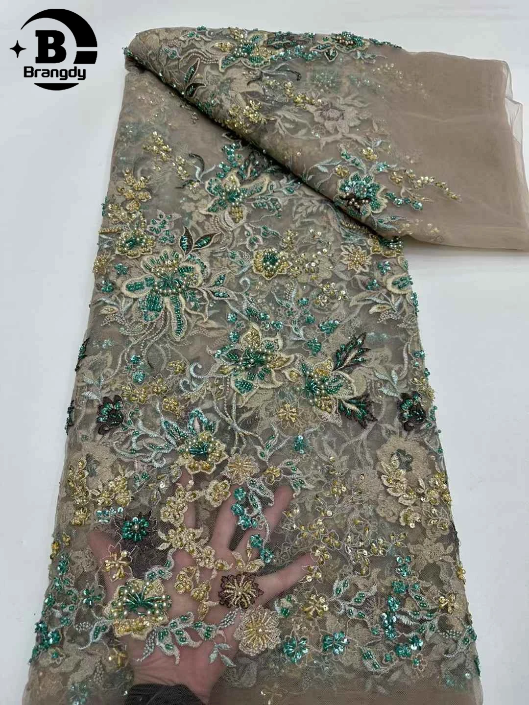 Newest African Beaded Lace Fabric French Sequins Embroidered Tulle Lace Fabric Nigerian Lace Fabric Party Dress Sewing 5 Yards
Newest African Beaded Lace Fabric French Sequins Embroidered Tulle Lace Fabric Nigerian Lace Fabric Party Dress Sewing 5 Yards