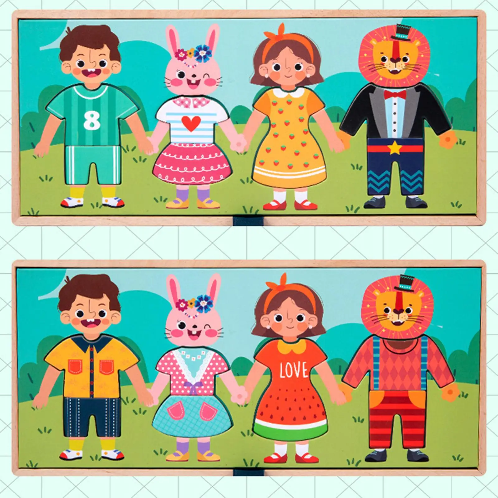 Montessori Hanging Clothes Pretend Play Wooden Clothes for Table Game
Montessori Hanging Clothes Pretend Play Wooden Clothes for Table Game