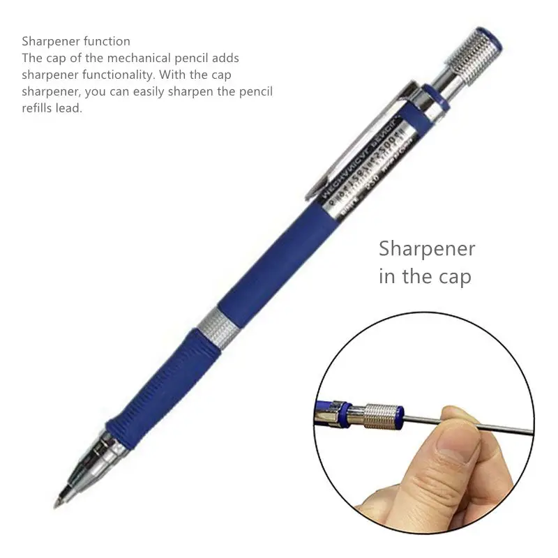 2.0mm Mechanical Pencil Set 2B Automatic Pencils with Color/Black Lead Refills for Draft Drawing, Writing, Crafting, Art Sketch
2.0mm Mechanical Pencil Set 2B Automatic Pencils with Color/Black Lead Refills for Draft Drawing, Writing, Crafting, Art Sketch