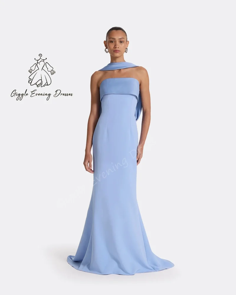 Giggle Soft Fishtail Skirt Scarf Detail In Carolina Blue Light Satin Evening Gown 2025 Cocktail Dress Wedding Party Dress
Giggle Soft Fishtail Skirt Scarf Detail In Carolina Blue Light Satin Evening Gown 2025 Cocktail Dress Wedding Party Dress