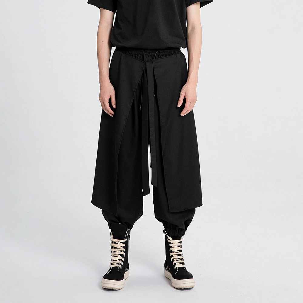 Мужские весенние брюки Y2K в стиле самурая, двухслойные, с боковыми оборками, темные, повседневные, уличная мода, укороченные брюки для активного отдыха, мужская одежда 2026
Мужские весенние брюки Y2K в стиле самурая, двухслойные, с боковыми оборками, темные, повседневные, уличная мода, укороченные брюки для активного отдыха, мужская одежда 2026