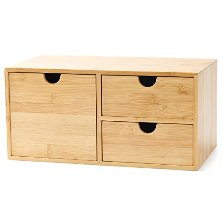 Bamboo Desk Drawer Organizer, Desktop Organizer with Drawers Tabletop Storage Organization Box for Office Home Toiletries Suppl
Bamboo Desk Drawer Organizer, Desktop Organizer with Drawers Tabletop Storage Organization Box for Office Home Toiletries Suppl