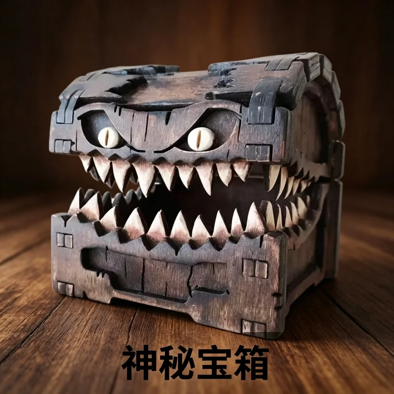 In Stock Dungeons & Dragons Game Figures Wooden Mimic Figure Dnd Creative Monster Treasure Chest Figurine Box Halloween Toy Gift
In Stock Dungeons & Dragons Game Figures Wooden Mimic Figure Dnd Creative Monster Treasure Chest Figurine Box Halloween Toy Gift