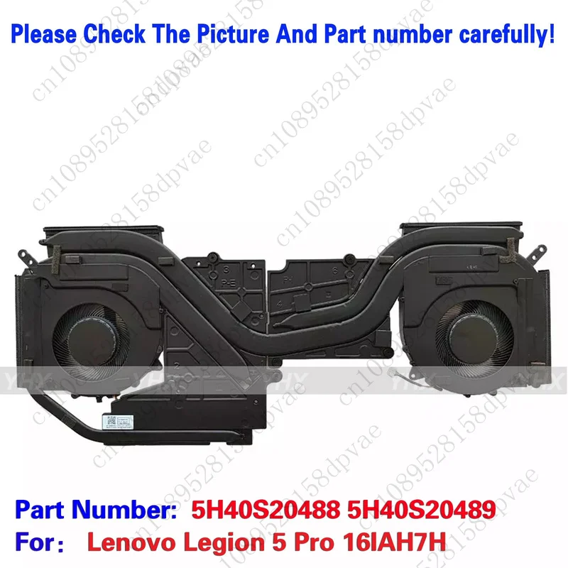 GYX New For Lenovo Legion 5 Pro 16IAH7H 2022 Cooling Heatsink Fan 3070 5H40S20488 
GYX New For Lenovo Legion 5 Pro 16IAH7H 2022 Cooling Heatsink Fan 3070 5H40S20488