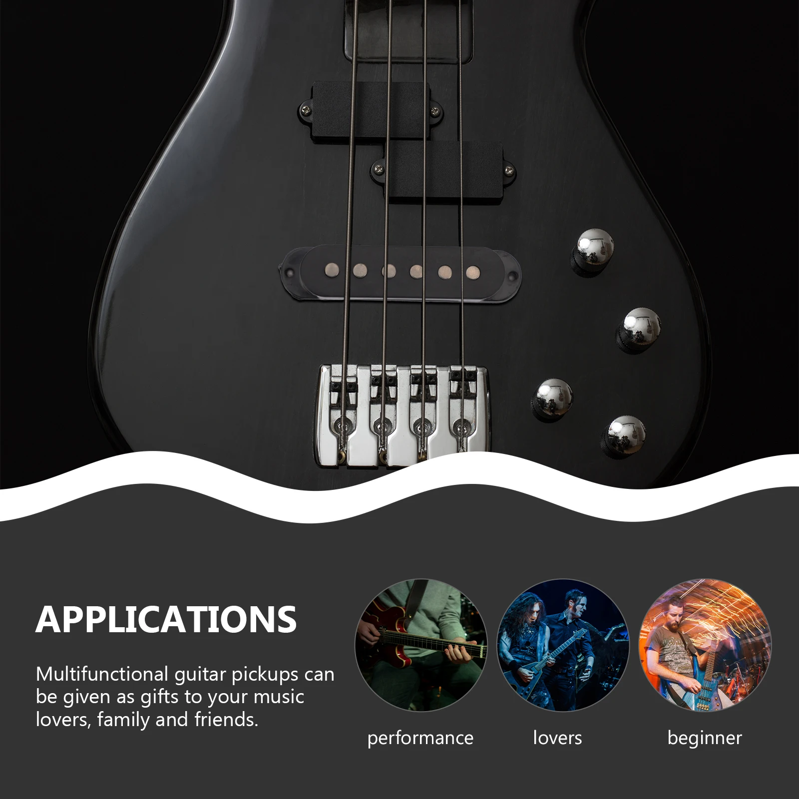 Electric Acoustic Guitar Pickups Piezo Transducer Accessories for Black Instrument
Electric Acoustic Guitar Pickups Piezo Transducer Accessories for Black Instrument