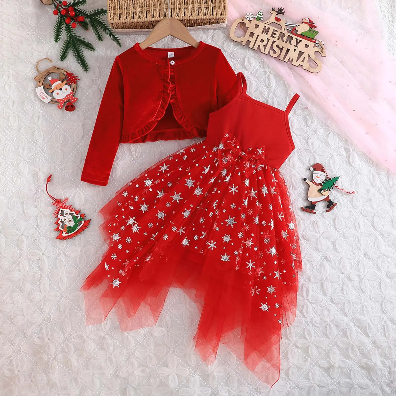Girls Dresses with Short Sleeves Girls Christmas Dress Snowflake Bow Mesh Dress Long Sleeved Coat Two Girls And Plaid Dress
Girls Dresses with Short Sleeves Girls Christmas Dress Snowflake Bow Mesh Dress Long Sleeved Coat Two Girls And Plaid Dress