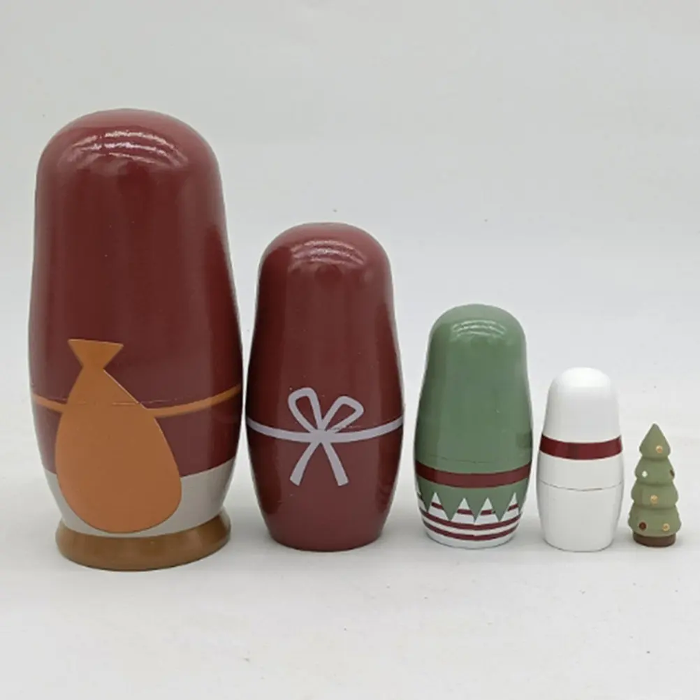 1Set Russian Traditional Wood Nesting Stacking Set Colorful Painted 5-Layer Xmas Home Decor Handicraft
1Set Russian Traditional Wood Nesting Stacking Set Colorful Painted 5-Layer Xmas Home Decor Handicraft
