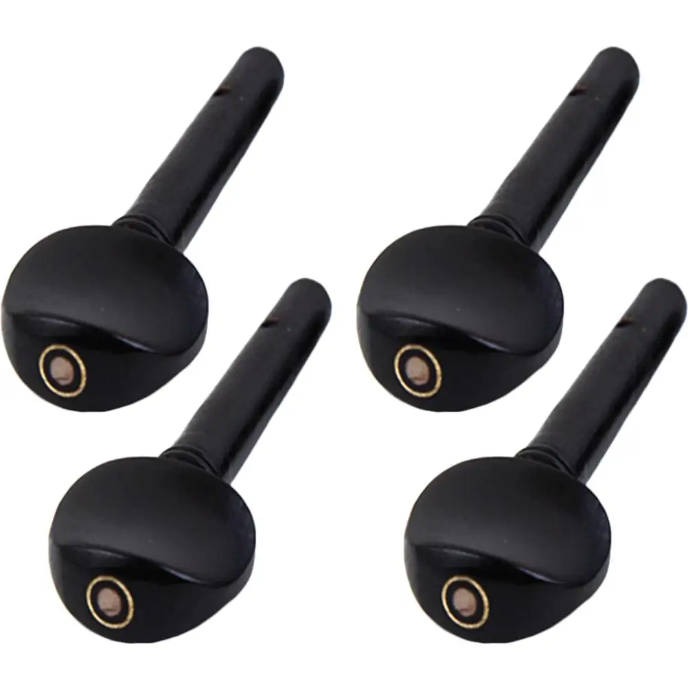 4Pcs Ebony Violin Pegs High Density Adjust String Tension Portable Professional String Instrument Accessories Fittings
4Pcs Ebony Violin Pegs High Density Adjust String Tension Portable Professional String Instrument Accessories Fittings