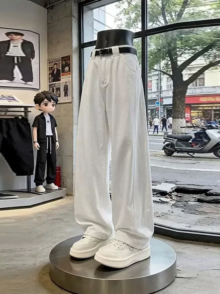American Style Slant Cut Jeans Men's High Street Vibe Slim Loose Wide Leg Trendy Straight Leg Bell Bottoms Casual Wear
American Style Slant Cut Jeans Men's High Street Vibe Slim Loose Wide Leg Trendy Straight Leg Bell Bottoms Casual Wear