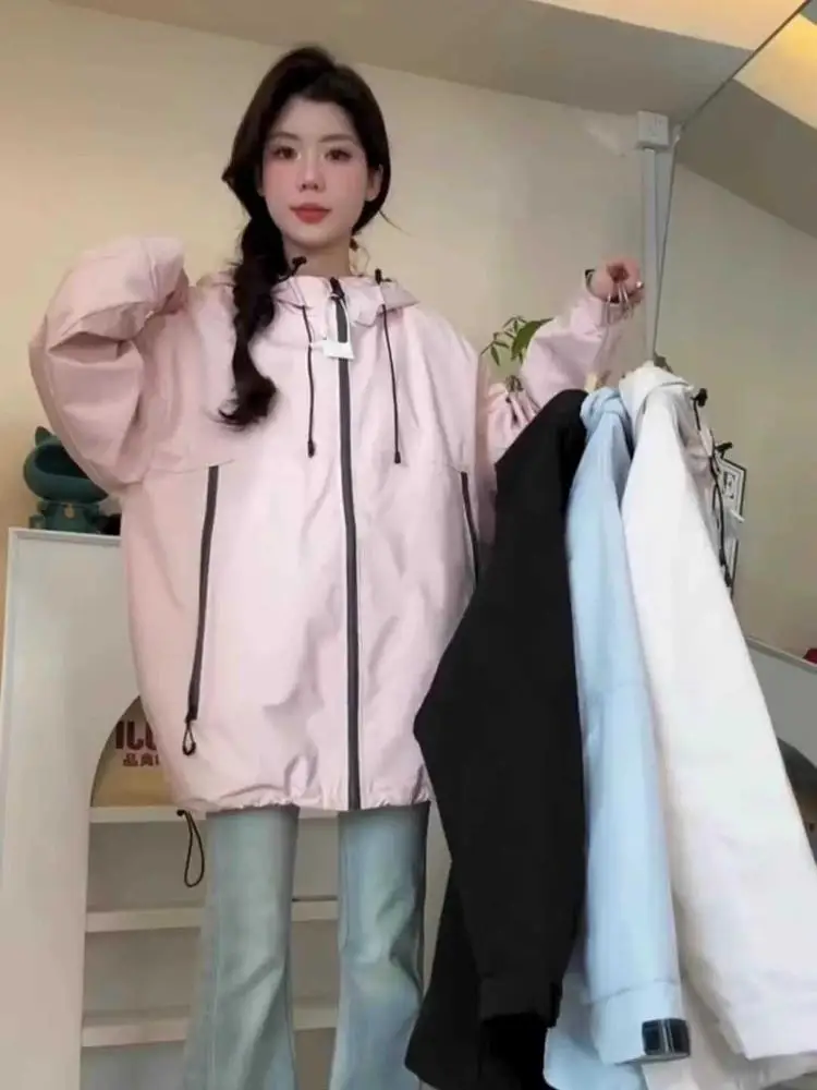 Retro American Sle Outdoor Casual Women's Jaet Couple's Spring Autumn Loose Workwear Coat with Hood Non-Removable
Retro American Sle Outdoor Casual Women's Jaet Couple's Spring Autumn Loose Workwear Coat with Hood Non-Removable