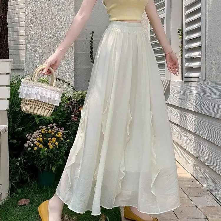 2026 Fashion Cotton Linen Loose Skirt Women's Summer High Waist Big Swing Skirts Female Irregular Long Pleated Skirts U84
2026 Fashion Cotton Linen Loose Skirt Women's Summer High Waist Big Swing Skirts Female Irregular Long Pleated Skirts U84