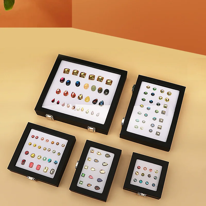 Gemstone Diamond Jewelery Display Storage Transparent Glass Lid Box Pendant Earrings Gem Stone Holder Organizer case
Gemstone Diamond Jewelery Display Storage Transparent Glass Lid Box Pendant Earrings Gem Stone Holder Organizer case