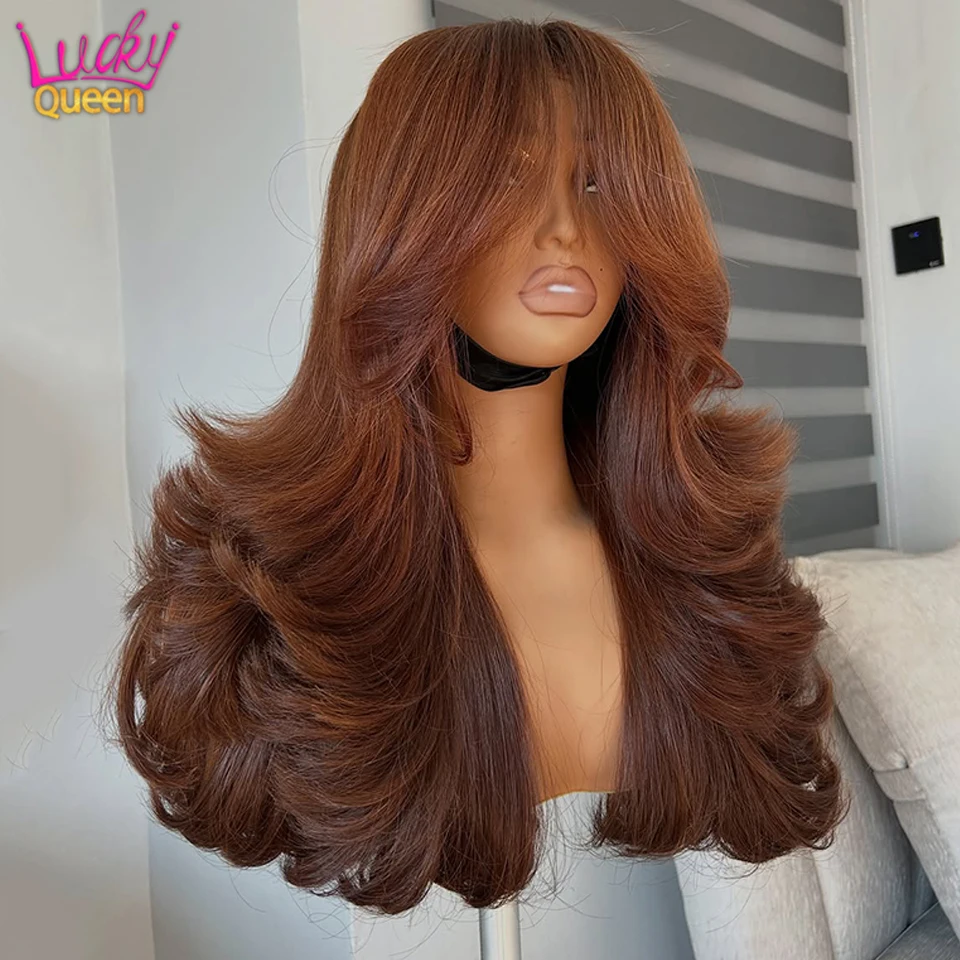 Real Human Hair Wig with Bnags Orange Ginger Brown 13x6 13x4 Lace Front Human Wig For Women Pre Plucked Body Wave Glueless
Real Human Hair Wig with Bnags Orange Ginger Brown 13x6 13x4 Lace Front Human Wig For Women Pre Plucked Body Wave Glueless