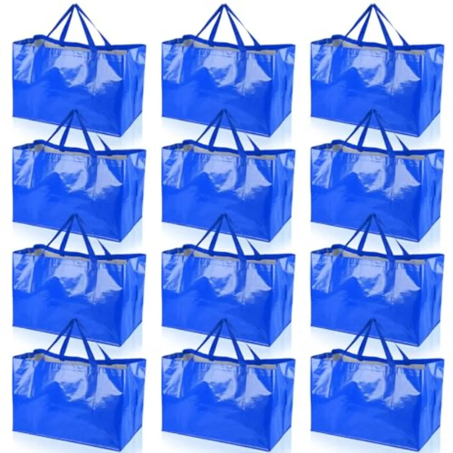 Shappy 6 Pieces Extra Large Reusable Shopping Grocery Bags with Handles Woven Plastic Waterproof Tote Bags
Shappy 6 Pieces Extra Large Reusable Shopping Grocery Bags with Handles Woven Plastic Waterproof Tote Bags