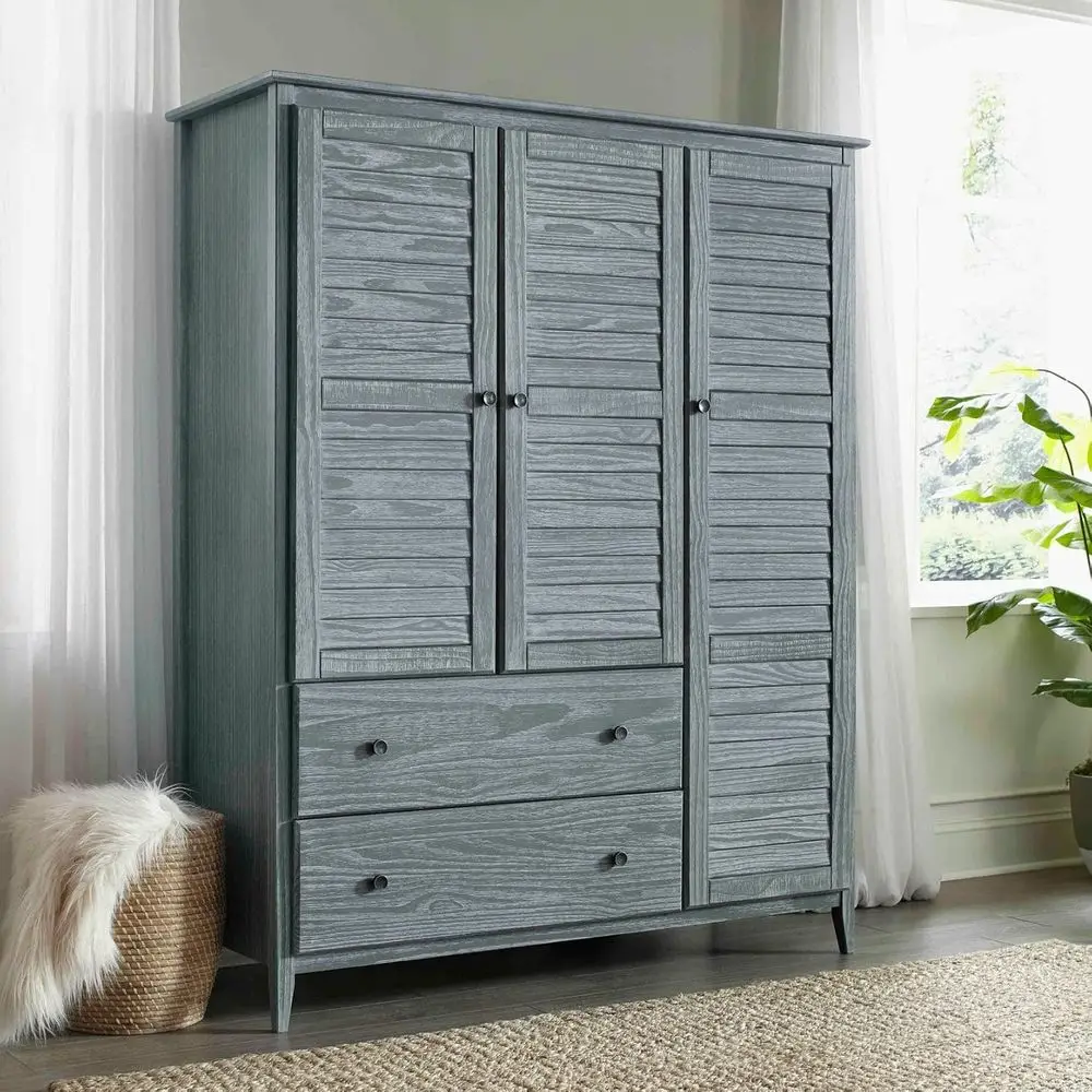 Greenport 3-Door Wardrobe, Brushed Grey
Greenport 3-Door Wardrobe, Brushed Grey