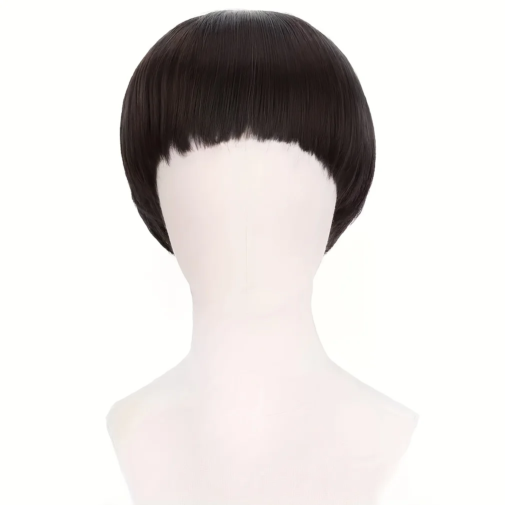 1Pcs Men's Short Black Synthetic Hair - 60S Bowl Cut Mushroom Hairstyle, Suitable for Holiday Parties and Daily Use
1Pcs Men's Short Black Synthetic Hair - 60S Bowl Cut Mushroom Hairstyle, Suitable for Holiday Parties and Daily Use
