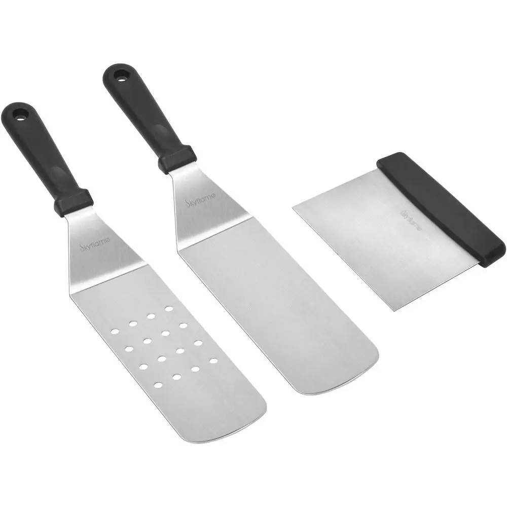 3-Piece Stainless Steel BBQ Grill Accessories Kit: Long Spatula, Turner, and Scraper for Outdoor Cooking
3-Piece Stainless Steel BBQ Grill Accessories Kit: Long Spatula, Turner, and Scraper for Outdoor Cooking