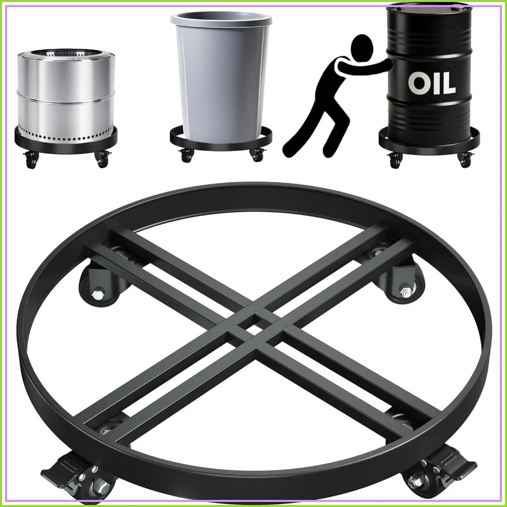 Heavy-Duty 55 Gallon Drum Dolly, All-Steel Barrel Cart with Cross Braces, 4 Swivel Casters, 2000 lbs Capacity, Non-Tipping Hand Truck
Heavy-Duty 55 Gallon Drum Dolly, All-Steel Barrel Cart with Cross Braces, 4 Swivel Casters, 2000 lbs Capacity, Non-Tipping Hand Truck