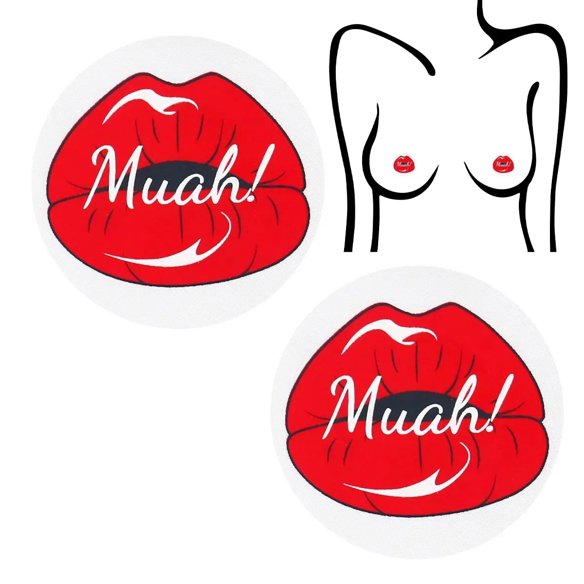 Hot Girls Muah Sexy Nipple Covers Breathable Satin Decorative Custom Breast Patch Disposable Red Boobs Nipples Sticker For Party
Hot Girls Muah Sexy Nipple Covers Breathable Satin Decorative Custom Breast Patch Disposable Red Boobs Nipples Sticker For Party