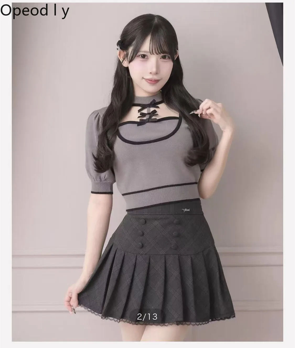 Japanese Fashion Fake Two-piece Bra Splicing Lace-up Bow Decoration Knitted Short-sleeved Top with Sleeves Summer Women's Jumper
Japanese Fashion Fake Two-piece Bra Splicing Lace-up Bow Decoration Knitted Short-sleeved Top with Sleeves Summer Women's Jumper