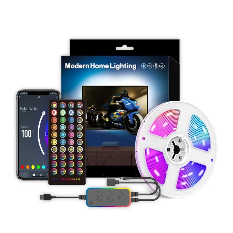 WIFI Ambient Light Strip USB TV Background Light 5V Living Room LED Rainbow Color Changing Ambient Light
WIFI Ambient Light Strip USB TV Background Light 5V Living Room LED Rainbow Color Changing Ambient Light