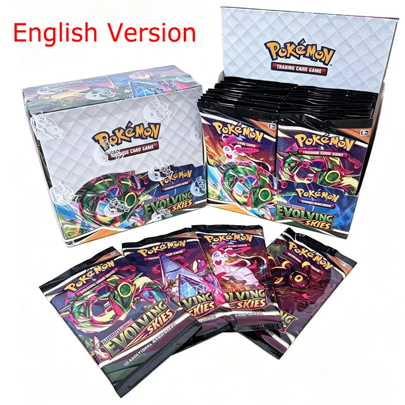 360Pcs Pokemon TCG Sword & Shield Evolving Skies English Booster Battle Transaction Card Trading Cards Game Collection Toys Gift
360Pcs Pokemon TCG Sword & Shield Evolving Skies English Booster Battle Transaction Card Trading Cards Game Collection Toys Gift