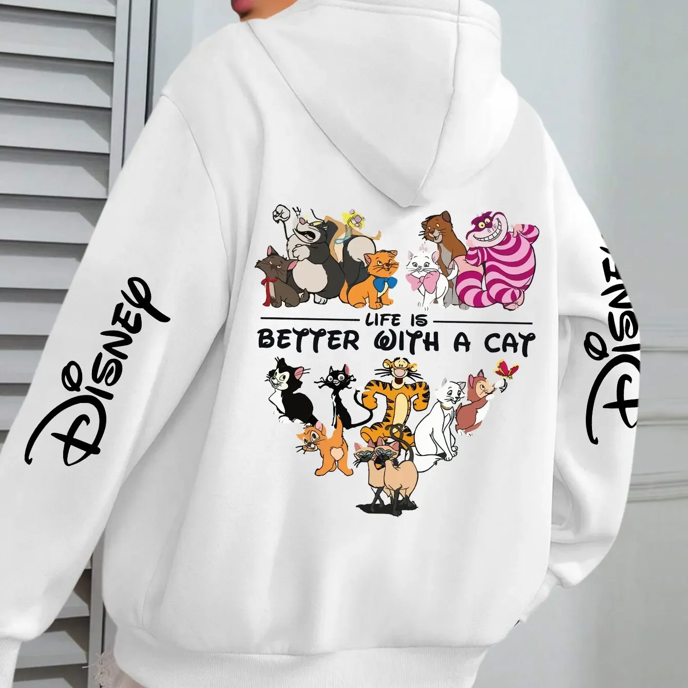 Дисней: Жизнь лучше с кошкой. Повседневный стиль. | Толстовка с капюшоном и длинными рукавами, подходящая для осенне-зимнего сезона
Дисней: Жизнь лучше с кошкой. Повседневный стиль. | Толстовка с капюшоном и длинными рукавами, подходящая для осенне-зимнего сезона